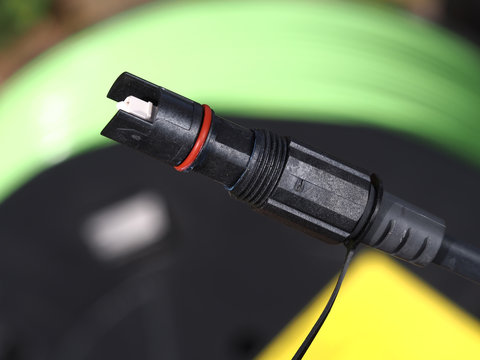 Field hardened single fiber optic connector used for outdoor fiber optic network installation in Melbourne, Australia