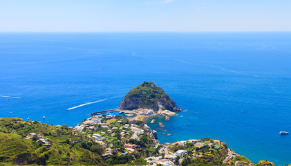 A view of Sant'Angelo in Ischia island in Italy