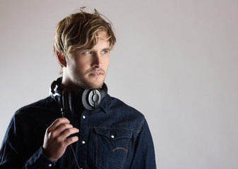 Handsome caucasian man