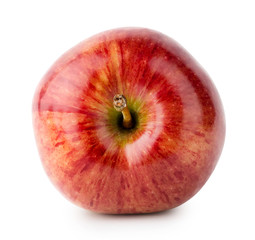 Red ripe apple with handle