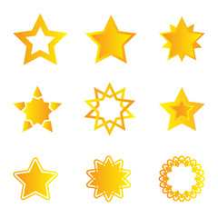 Collection of stars for business