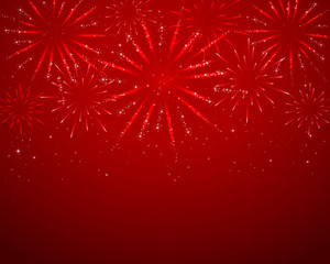 Red sparkle fireworks