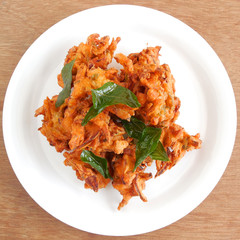 Pakoda, a deep-fried snack.