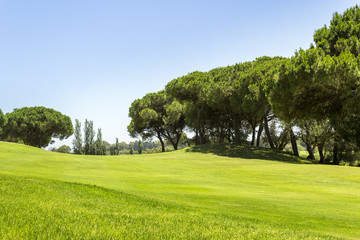 Algarve golf course scenery, famous golf and nature destination