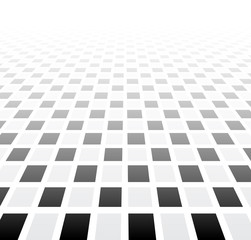Perspective checkered surface.