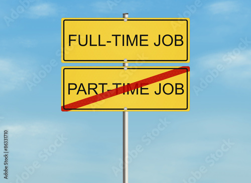 having a part time job having a part time job