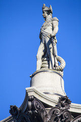 Fototapeta premium Admiral Horatio Nelson Statue on Nelsons Column
