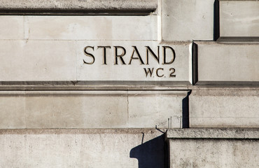 Strand in London