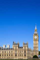 Fototapeta na wymiar Palace of Westminster in London