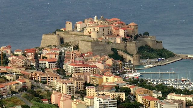 Blick auf die Festung von Calvi auf Korsika