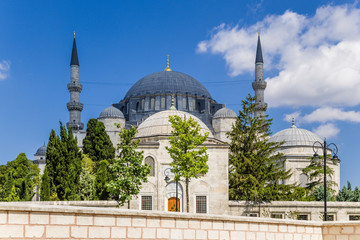 Obraz premium Istanbul. Suleymaniye Mosque and ancillary buildings