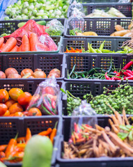 Vegetables at a market