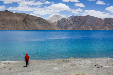 Pangong lake at Ladakh, India