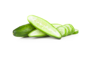 Cucumber isolated on white background