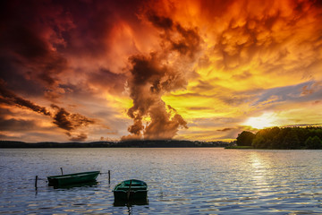 Mazury-zachód słońca © Janusz Lipiński