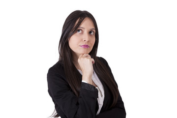 Fototapeta premium business woman thinking