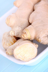 Dry ginger roots