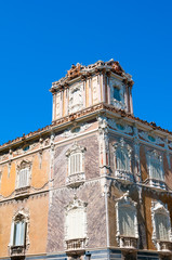 Fototapeta premium Exterior building against blue sky in Valencia, Spain