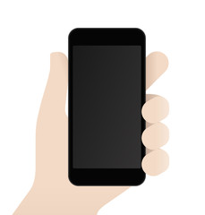 Smartphone in male Hand Design Template - 86342339