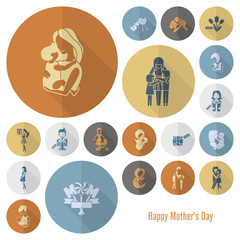 Happy Mothers Day Icons