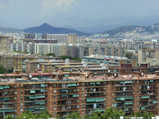 Suburban homes in Barcelona, Spain