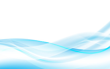 vector abstract blue fluid wave design background