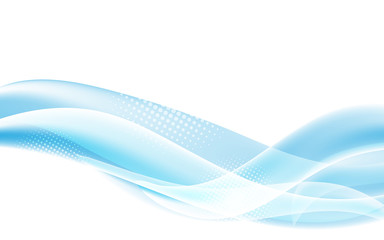 vector blue fluid wave design background