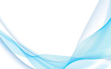 Fototapeta premium vector blue abstract technology concept wave pattern background