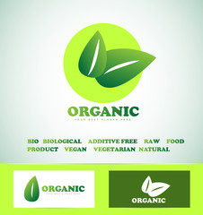 Organic bio food logo