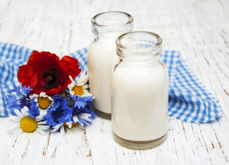 Bottles of milk