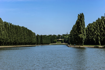 Grand Canal in Park. Chateau de Sceaux, near Paris.