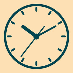 Wall mounted digital clock.