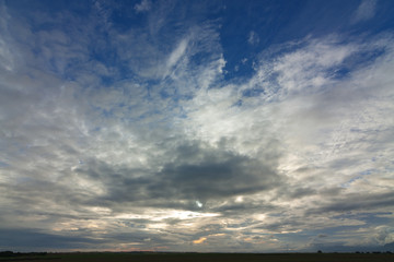 early clouded sky background