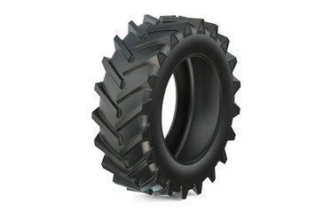tractor tire or tractor tyre closeup