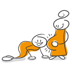 Strichmännchen Serie Pumpy / Schwanger