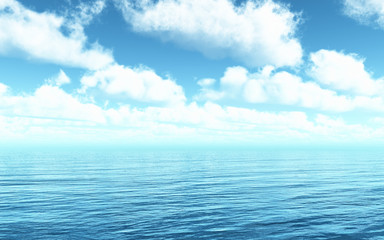 Plakat 3D sea landscape