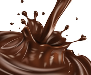 Chocolate splash