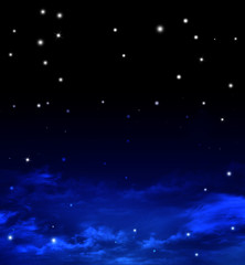 Night sky with  stars