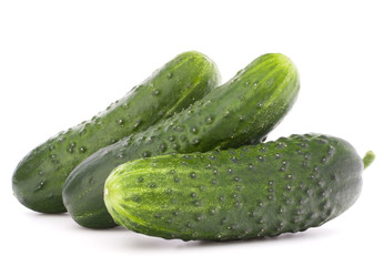 Cucumber vegetable  isolated on white background cutout