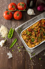 Cajun chicken with rice