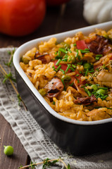 Cajun chicken with rice