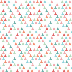 seamless hipster background triangles bright pastel colors