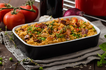 Cajun chicken with rice