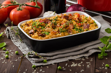 Cajun chicken with rice © Stepanek Photography