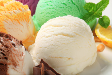 Assorted ice cream