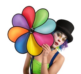 Clown with helix