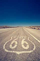 Gardinen Route 66, Symbol der nostalgischen Autobahn der USA © donvictori0