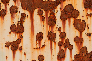 Rust and fragment vintage iron plate