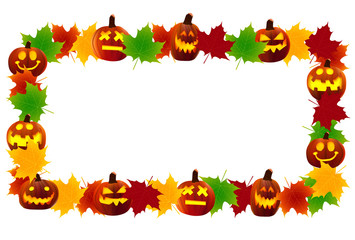 ハロウィン　かぼちゃ　フレーム