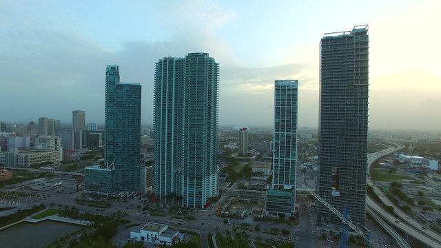 Downtown Miami highrise architecture